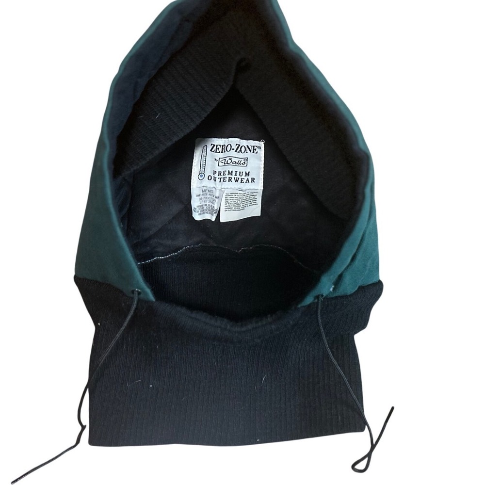 Vintage Walls Zero-Zone Mens Duck Canvas Insulated Hood Green Black  USA Made